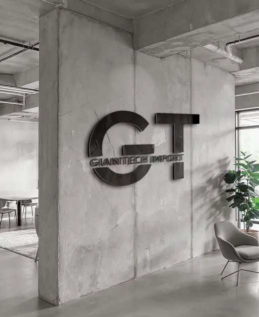 Gianitech Import: Logo corpóreo para oficina