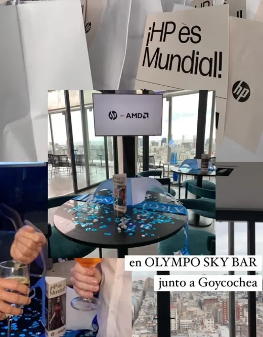 HP: “¡HP es Mundial!” con Goycochea en Olympo Sky Bar