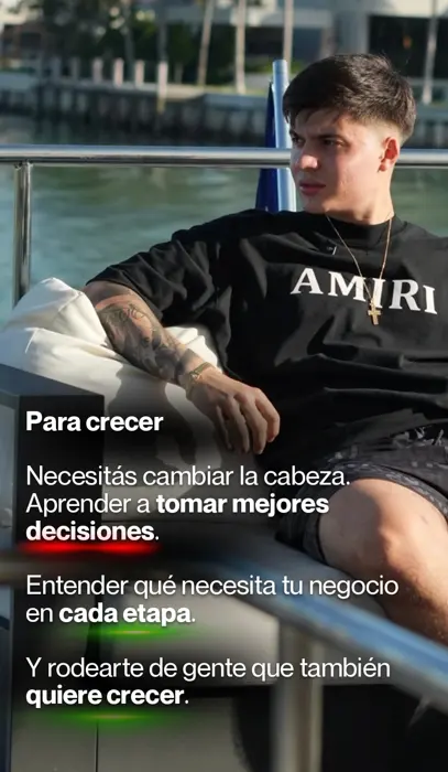Tiago Pignolo: Secuencia de venta en historias