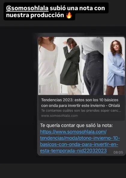 Producción de moda: Publicada en Ohlalá