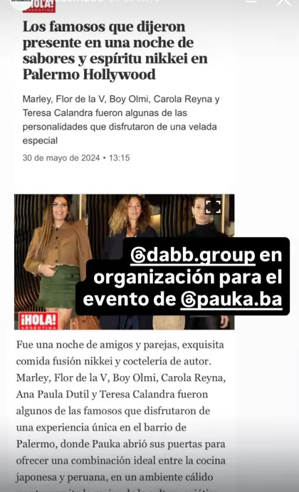 Pauka: Organización del evento · ¡Hola! Argentina